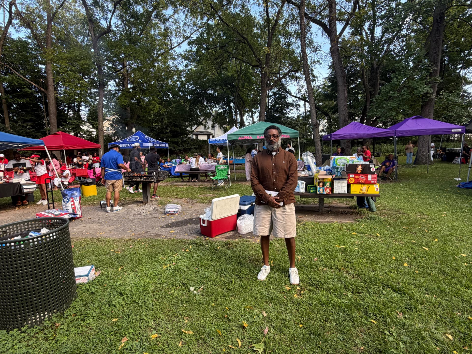 Teaneck First connecting with neighbors at the park